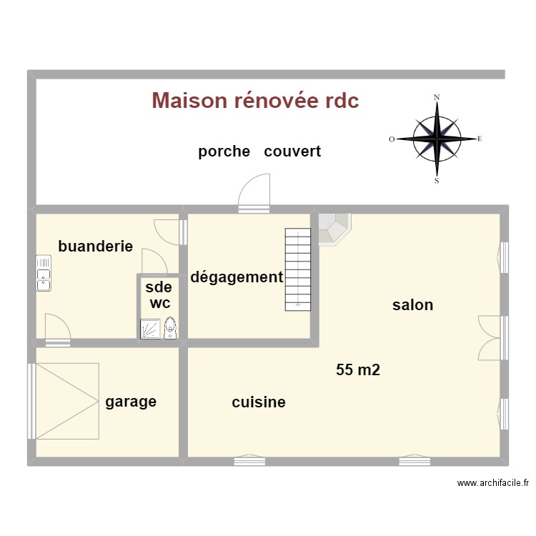 maison rénovée rdc Vignaux MA. Plan de 0 pièce et 0 m2