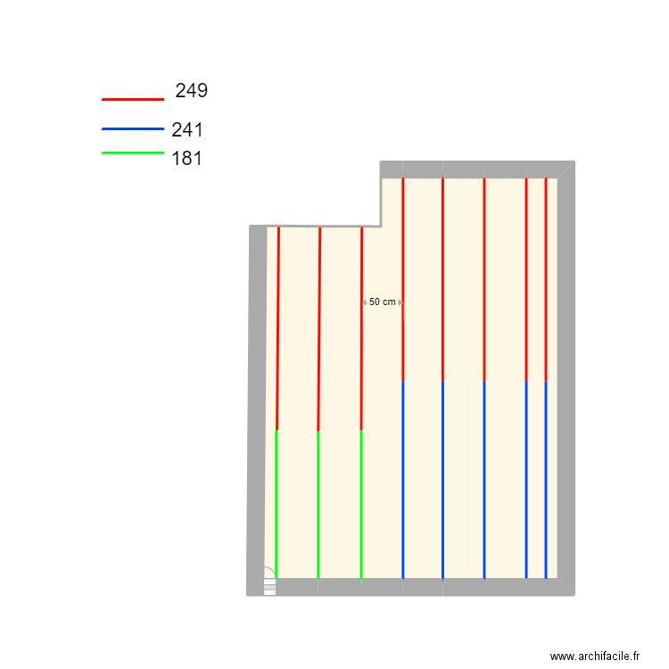 calepinnage 2 chaponniere 6 geneve. Plan de 8 pièces et 16 m2