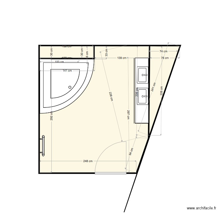 salle de bains filles 3. Plan de 0 pièce et 0 m2