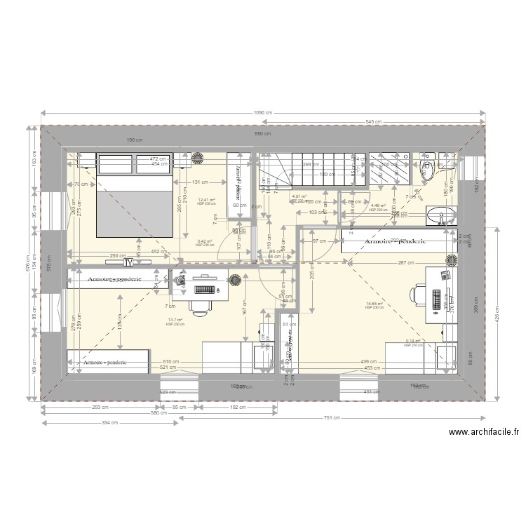 ANAIS BAT1 ETAGE V3 2018 05 05 V6. Plan de 0 pièce et 0 m2