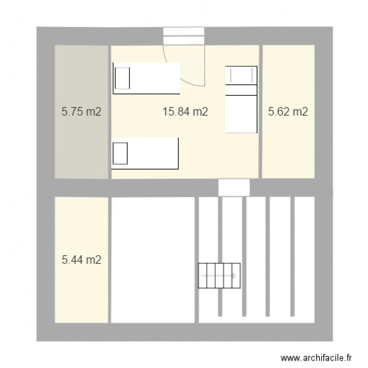 combles. Plan de 0 pièce et 0 m2