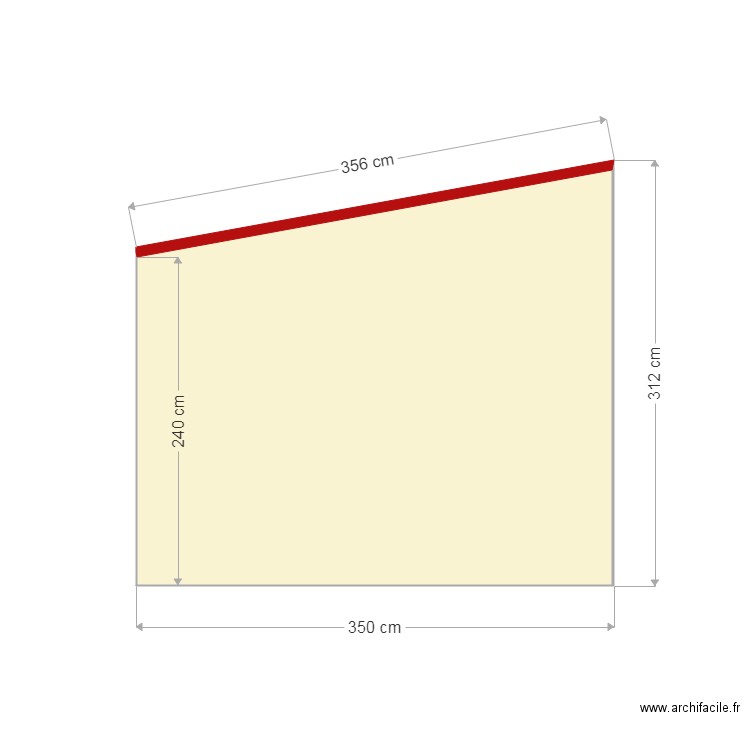 arrière abri de jardin. Plan de 0 pièce et 0 m2