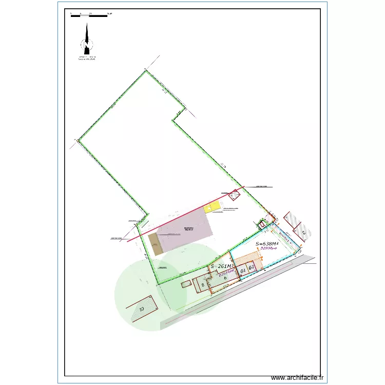 plan Abri - Sellerie aire de pansage - Paddock. Plan de 