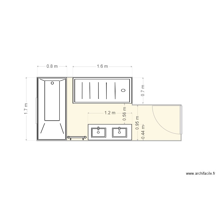 SALLE EAU. Plan de 0 pièce et 0 m2