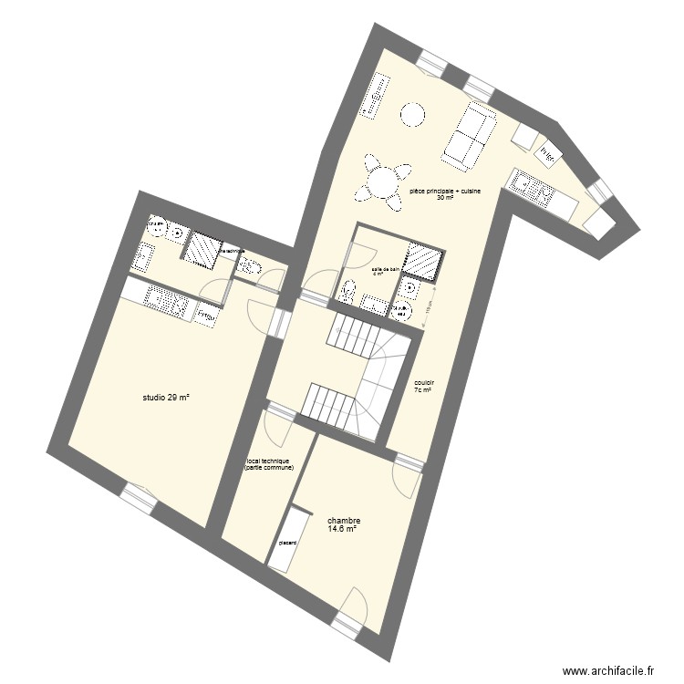 étage 4 version déclaration . Plan de 0 pièce et 0 m2