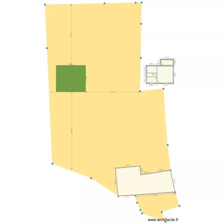 parcelle 1282. Plan de 