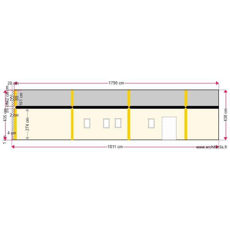 Kerseal Façade Nord . Plan de 0 pièce et 0 m2