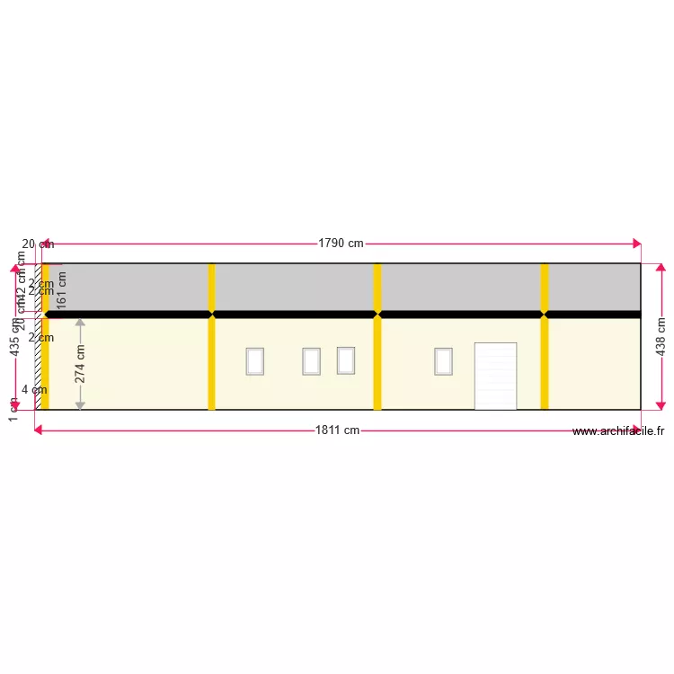 Kerseal Façade Nord . Plan de Kerseal Façade Nord . Plan de