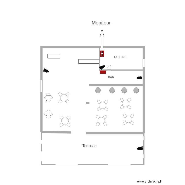 Chablis Bar. Plan de 0 pièce et 0 m2