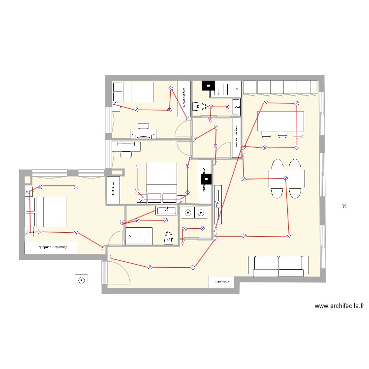 monica modesto plano iluminacion. Plan de 0 pièce et 0 m2