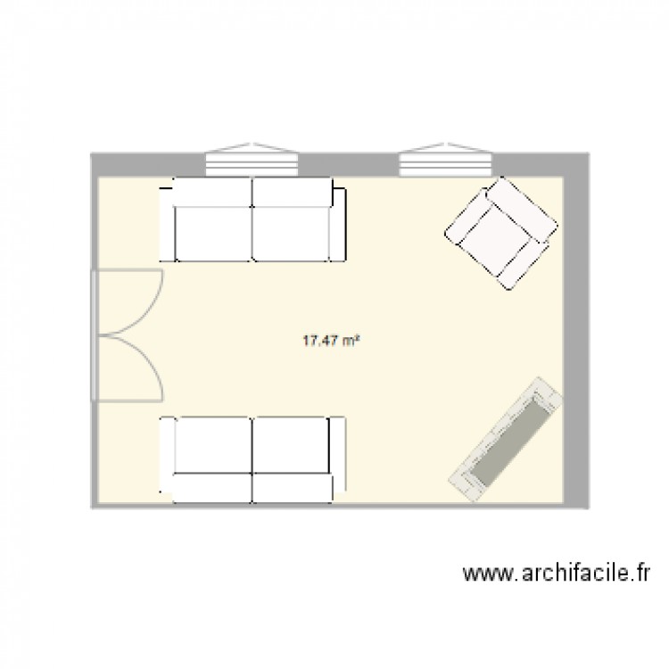 PETIT SALON. Plan de 0 pièce et 0 m2