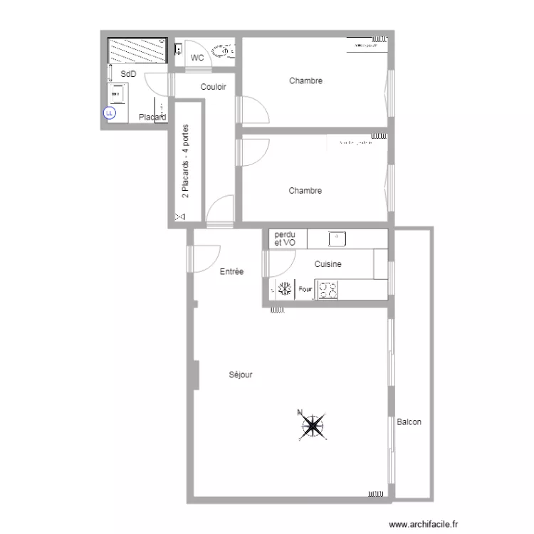 3 Bruneau . Plan de 