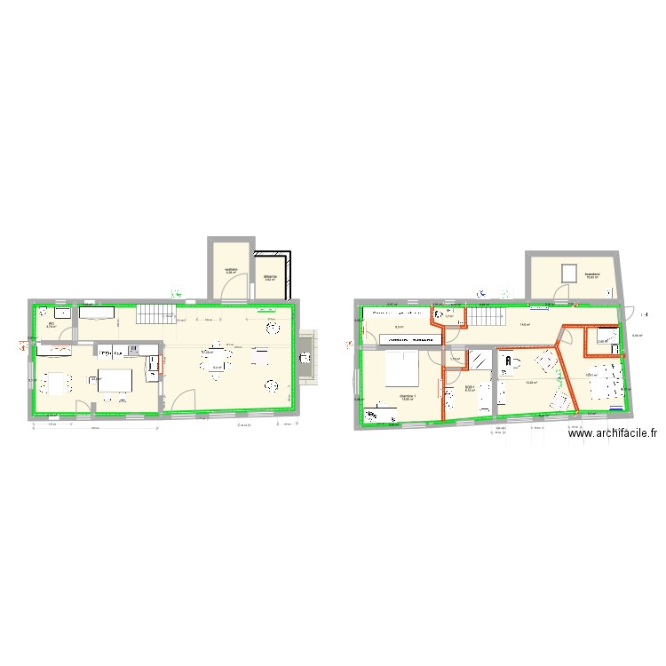 petite maison 12 mars 22 v2. Plan de 33 pièces et 175 m2