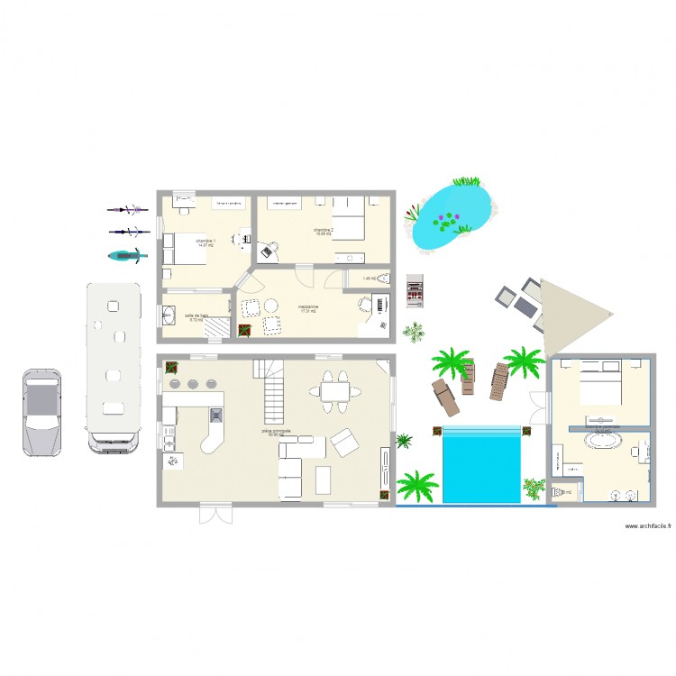 maison du futur. Plan de 0 pièce et 0 m2