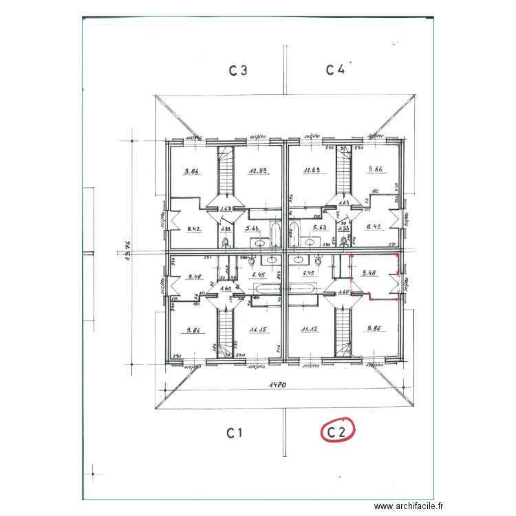 métrage. Plan de 0 pièce et 0 m2