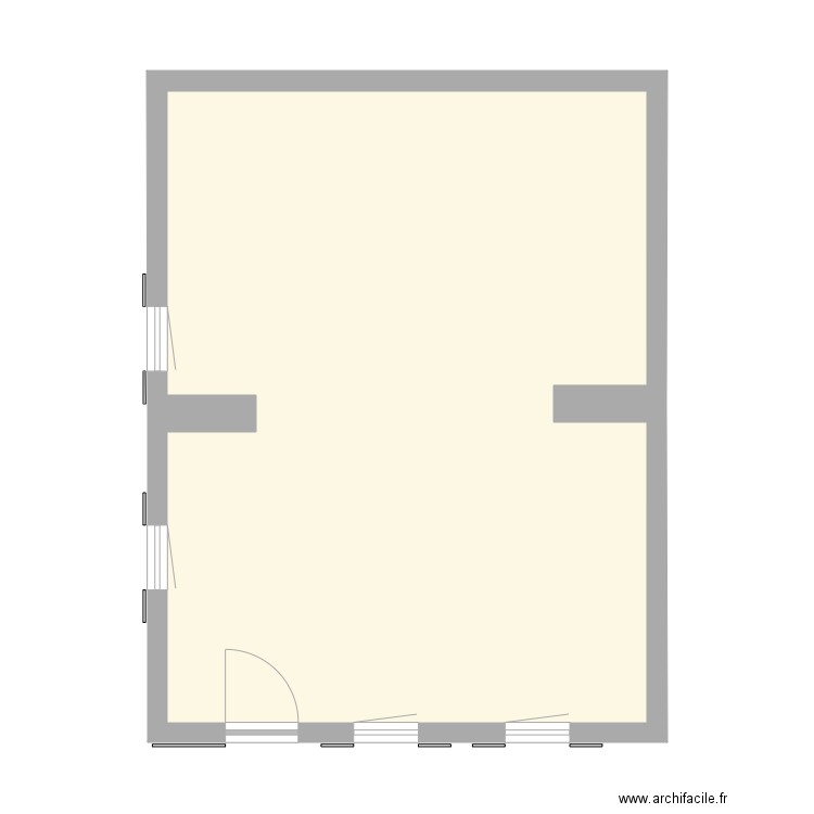 ETAGE  OCTOBRE 3 . Plan de 2 pièces et 89 m2