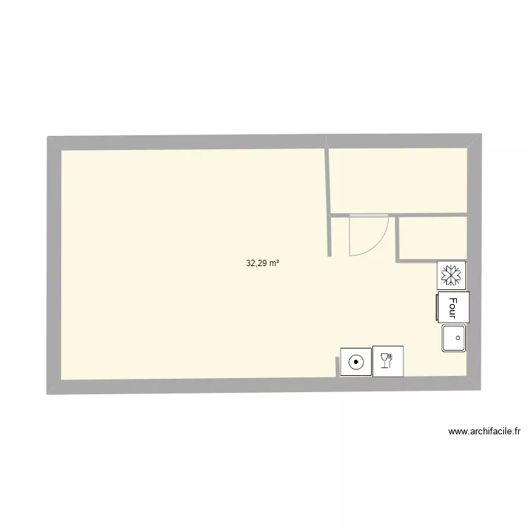 cuisine petit. Plan de 