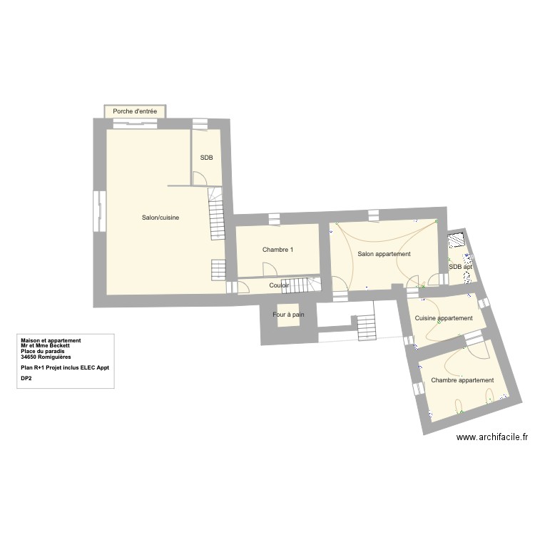 Beckett R1 plan de masse projet Inclus ELEC. Plan de 0 pièce et 0 m2