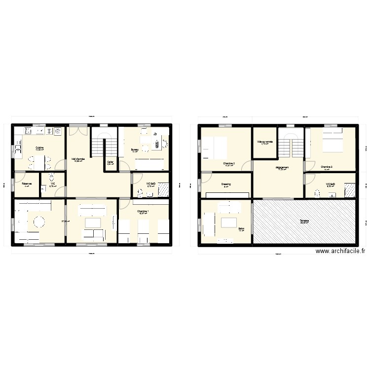 must01. Plan de 17 pièces et 216 m2