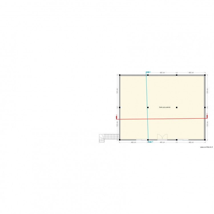 Nyabugete RDC. Plan de 1 pièce et 138 m2