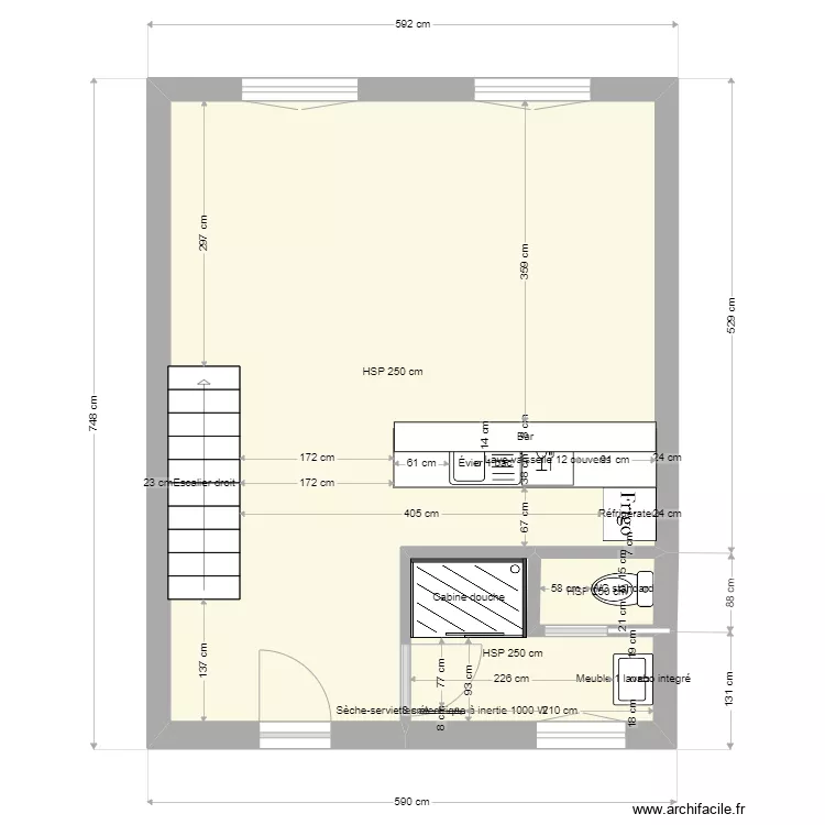 brigneau garage. Plan de 