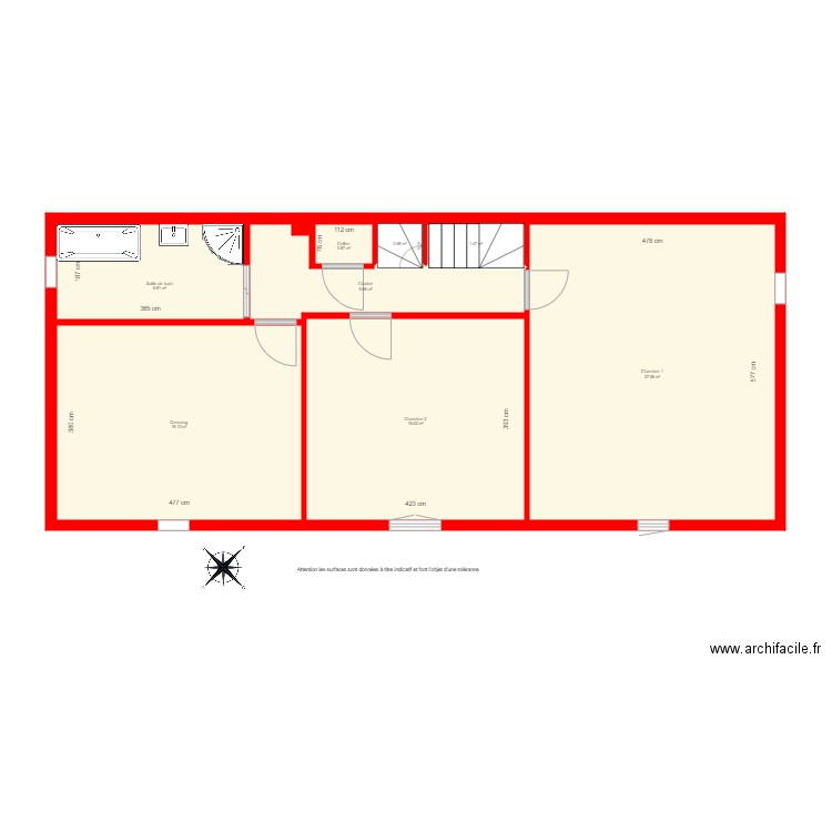 BI 4513 1er étage. Plan de 0 pièce et 0 m2