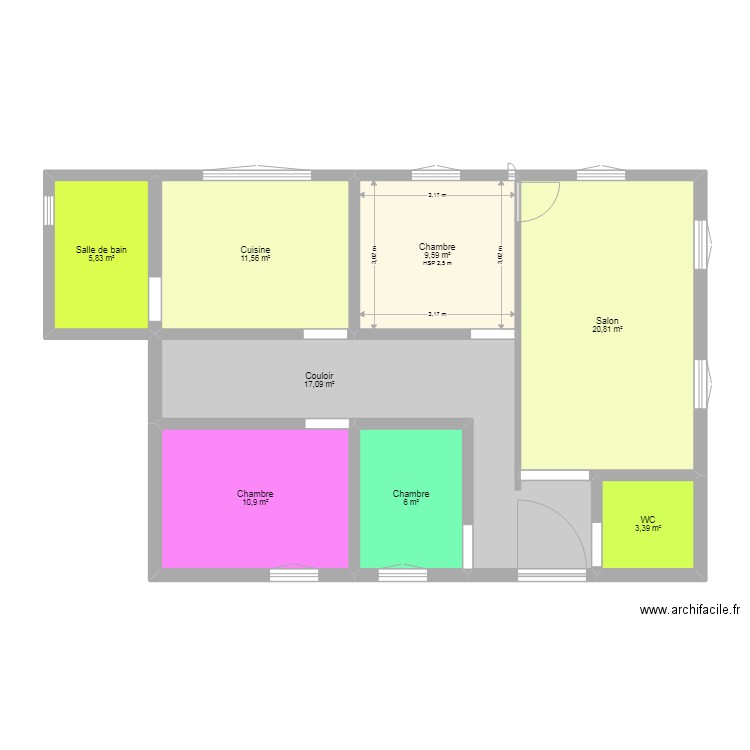 plan projet brouillon 1 etage 1. Plan de 0 pièce et 0 m2