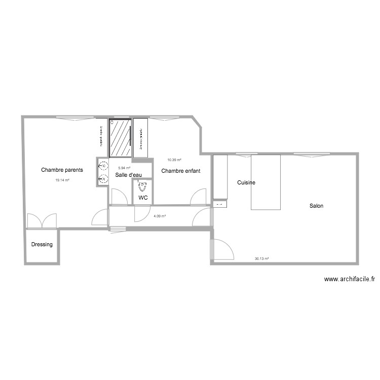 desaix modification. Plan de 0 pièce et 0 m2