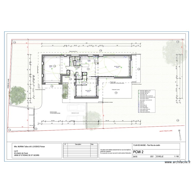 plan st etienne rdc. Plan de 0 pièce et 0 m2