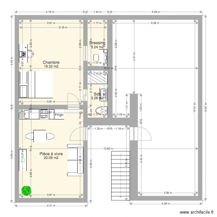 Grenier Oullins 2. Plan de 0 pièce et 0 m2