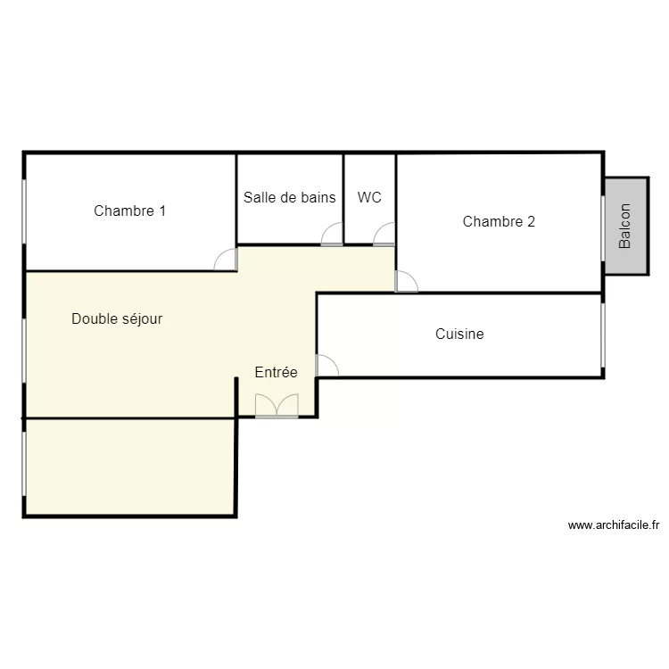 LEBRATI Plan projet&eacute;. Plan de 