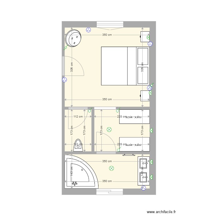 SUITE PARENTALE. Plan de 0 pièce et 0 m2