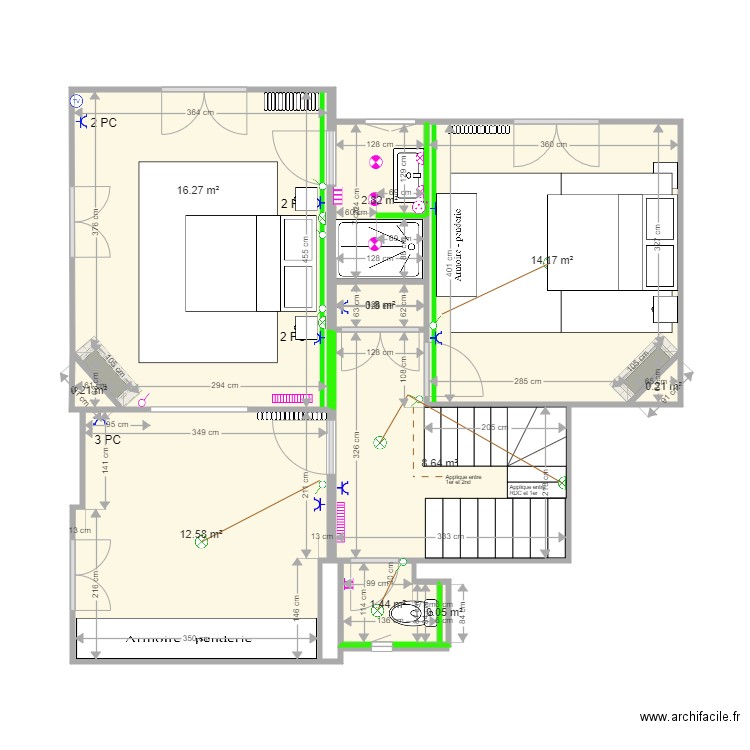 2 Deauville 1er etage 20190923. Plan de 0 pièce et 0 m2
