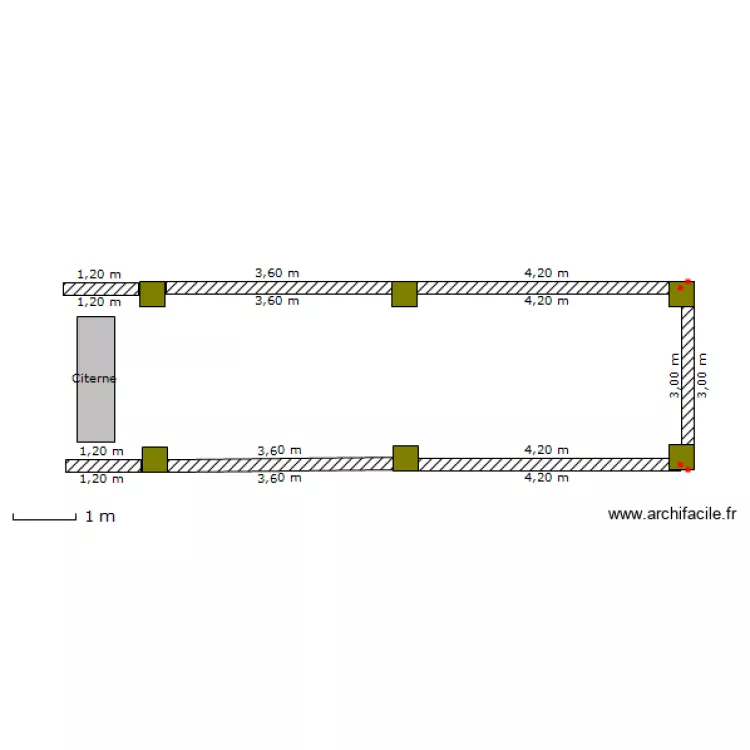 Hangar de Graveson. Plan de 