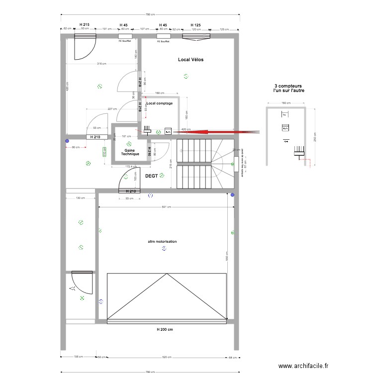 PC RDCH Lot B 30 12 20 ELEC. Plan de 0 pièce et 0 m2