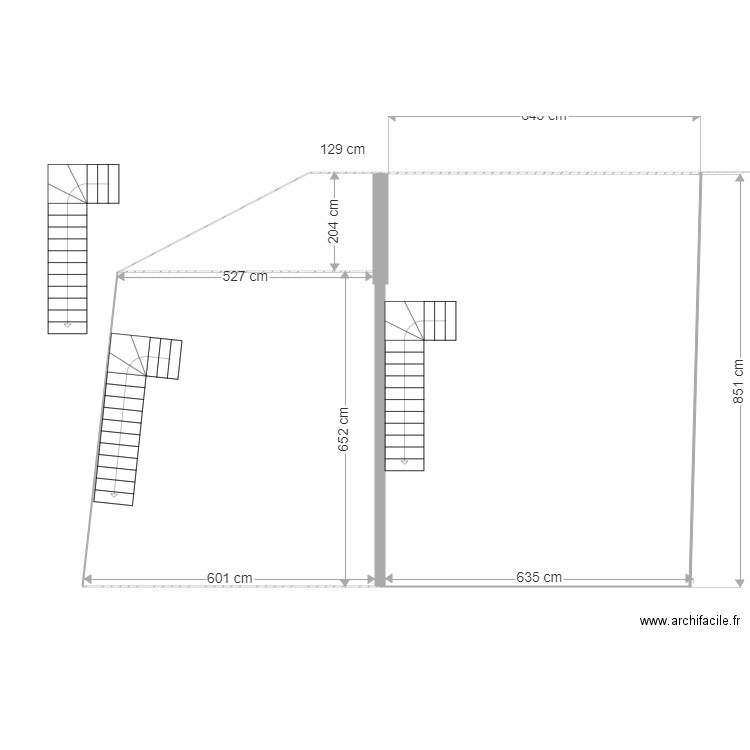 Plan remise  rez de jardin 1 V2 surf habitable. Plan de 0 pièce et 0 m2