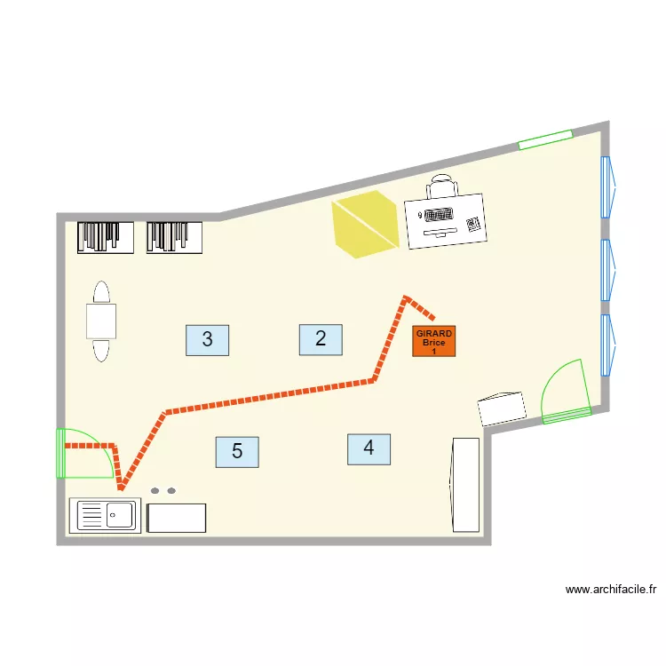 &eacute;l&egrave;ve 1. Plan de 