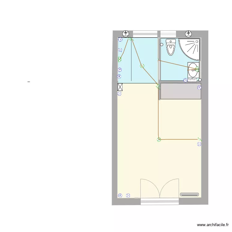 Gradignan 5 &eacute;lectricit&eacute; . Plan de 