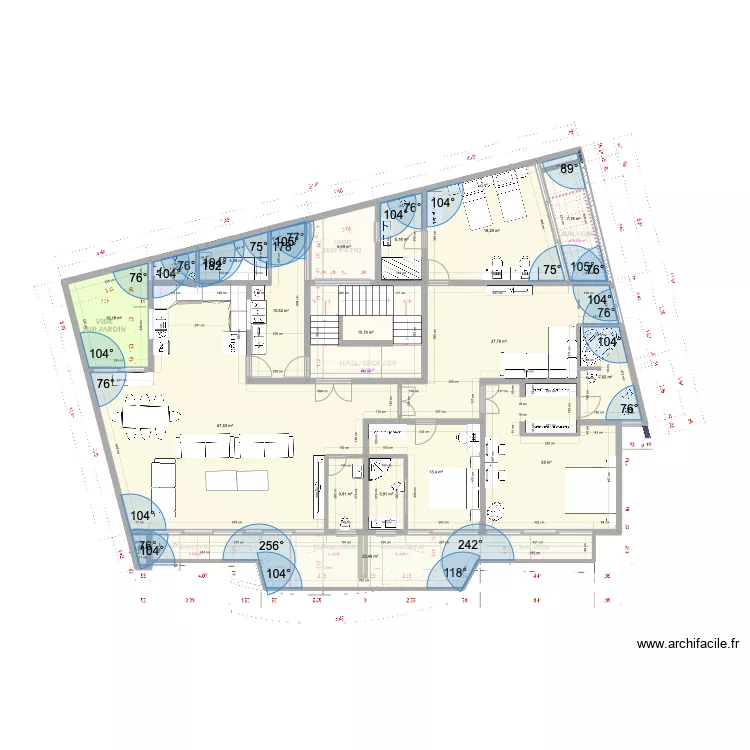 APPARTEMENT VDN. Plan de 