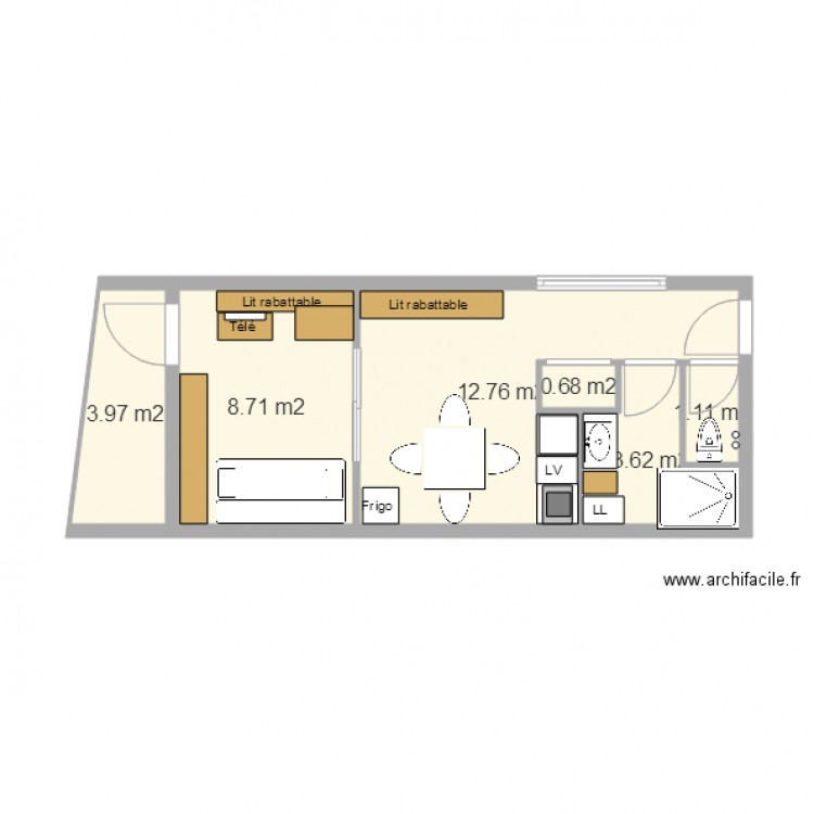 Studio Les Deux Alpes1. Plan de 0 pièce et 0 m2