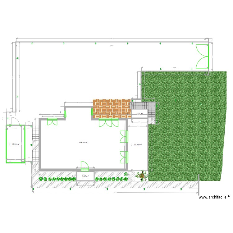 Cour Les Hutains. Plan de 0 pièce et 0 m2