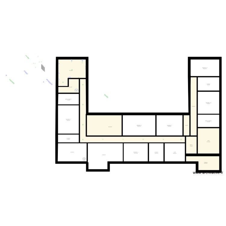 chateau 1er etg dargnies appareillage. Plan de 0 pièce et 0 m2