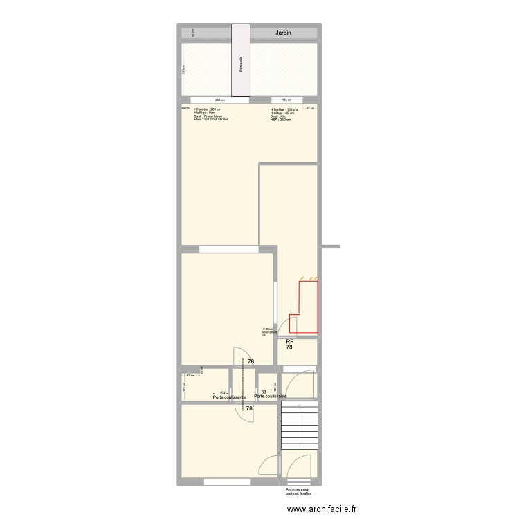 Banning 21 Rez PORTES. Plan de 0 pièce et 0 m2