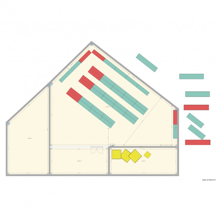 rackage en 2m. Plan de 0 pièce et 0 m2