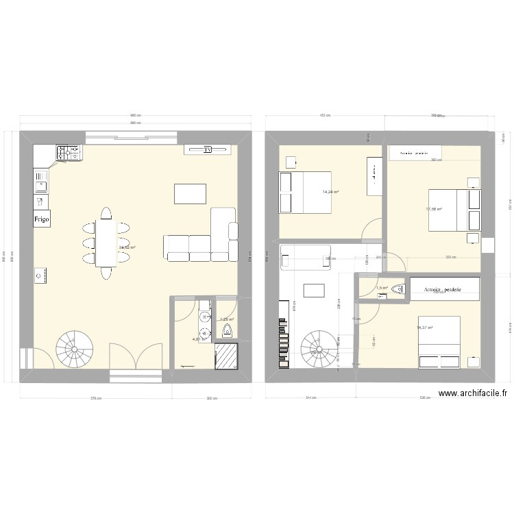 etable jade en mieux. Plan de 7 pièces et 113 m2