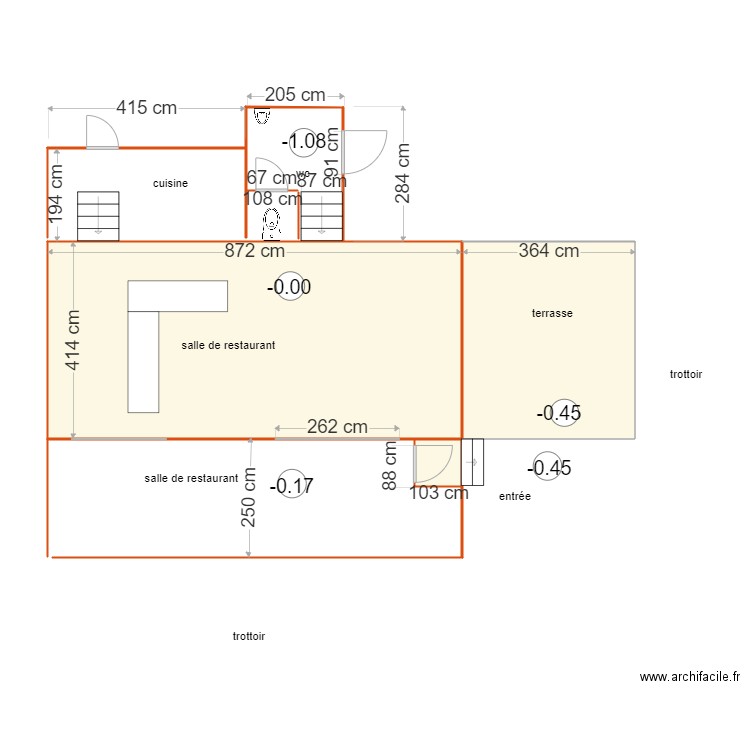 la verdure avt travaux. Plan de 0 pièce et 0 m2