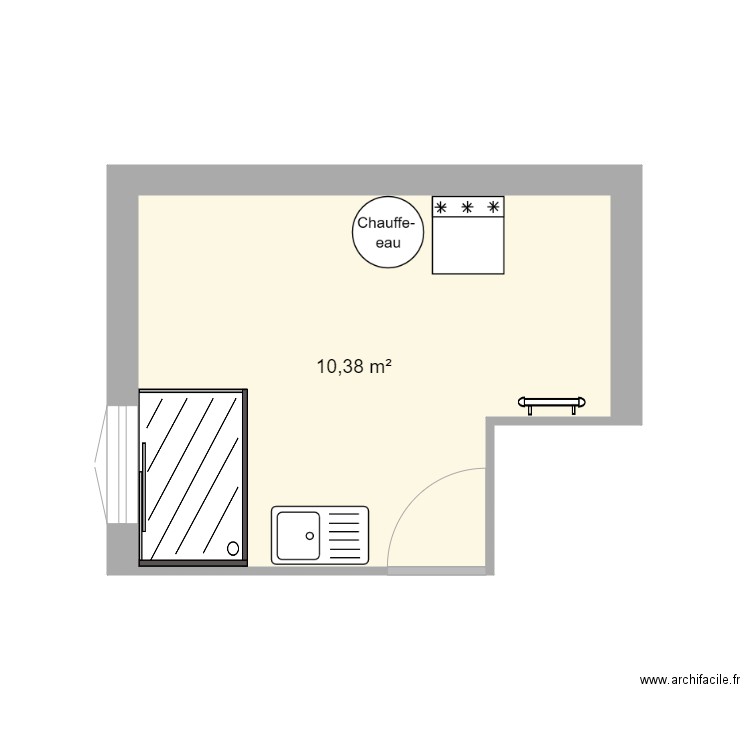 Buanderie. Plan de 0 pièce et 0 m2