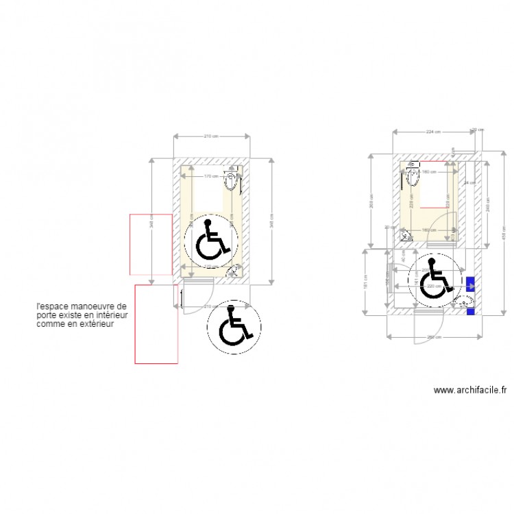 cci wc. Plan de 0 pièce et 0 m2