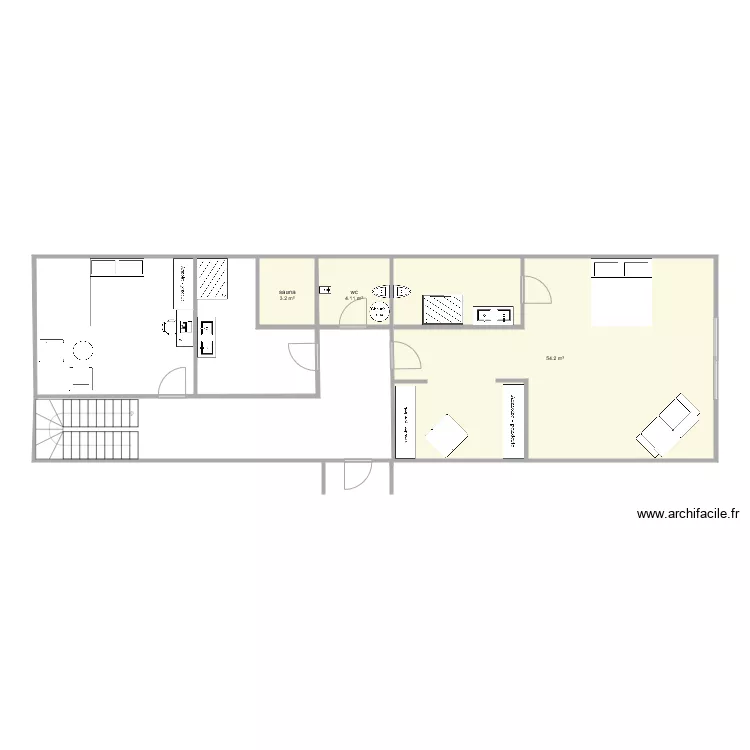 etage brognon. Plan de 