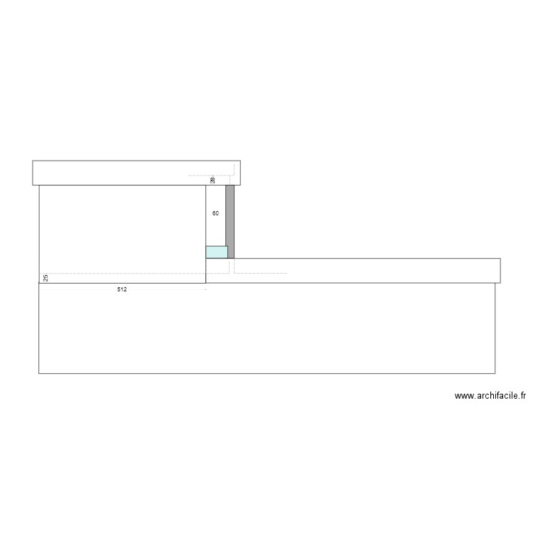 villa projet facade arriére. Plan de 0 pièce et 0 m2